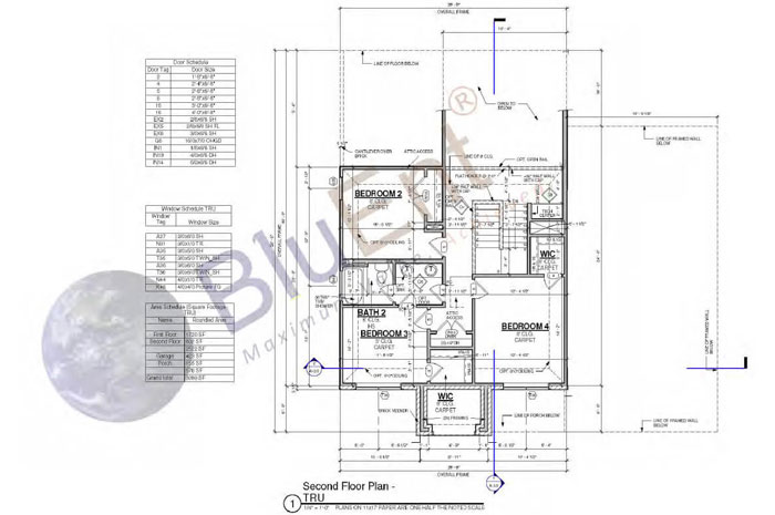 Architectural construction drawing by BluEntCAD