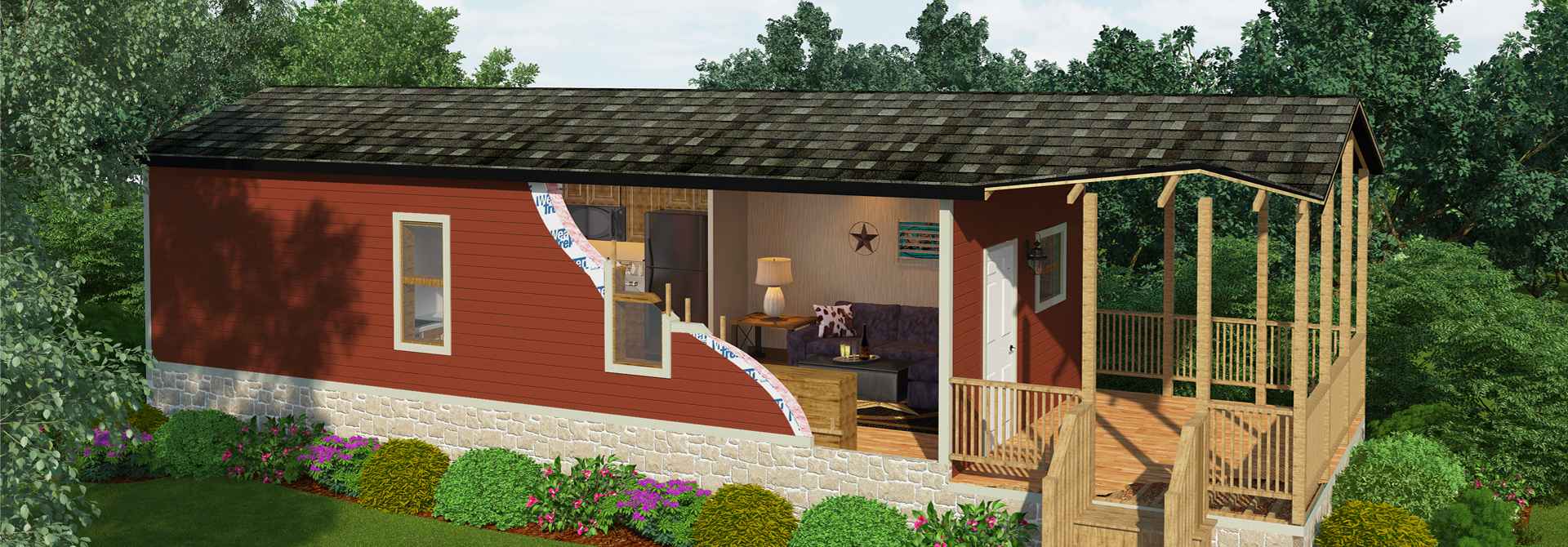 3D Space Visualization with Detailed Representation of Interiors