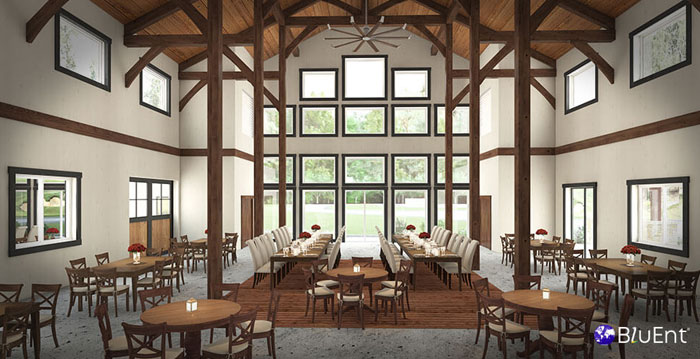 Interior Rendering with Woodwork by BluEntCAD